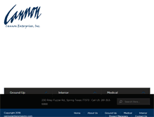 Tablet Screenshot of cannonenterprisesinc.com